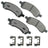 Akebono ACT1169 Disc Brake Pad Set - Front
