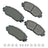 Akebono ACT1210A Disc Brake Pad Set - Front
