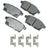 Akebono ACT1259 Disc Brake Pad Set - Rear