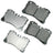 Akebono ACT1282 Disc Brake Pad Set - Front