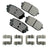 Akebono ACT1296 Disc Brake Pad Set - Rear