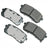 Akebono ACT1302 Disc Brake Pad Set - Rear