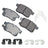 Akebono ACT1336A Disc Brake Pad Set - Rear