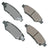 Akebono ACT1337 Disc Brake Pad Set - Rear