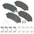 Akebono ACT1338A Disc Brake Pad Set - Front