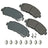 Akebono ACT1338B Disc Brake Pad Set - Front