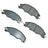 Akebono ACT1339 Disc Brake Pad Set - Front