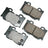 Akebono ACT1347 Disc Brake Pad Set - Rear