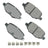 Akebono ACT1377A Disc Brake Pad Set - Rear