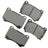 Akebono ACT1396 Disc Brake Pad Set - Front