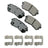 Akebono ACT1398 Disc Brake Pad Set - Rear