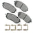 Akebono ACT1539 Disc Brake Pad Set - Front