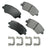 Akebono ACT1543A Disc Brake Pad Set - Front