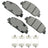 Akebono ACT1654 Disc Brake Pad Set - Front