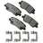Akebono ACT1659 Disc Brake Pad Set - Rear