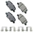 Akebono ACT1679 Disc Brake Pad Set - Rear
