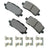 Akebono ACT1698 Disc Brake Pad Set - Rear