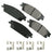 Akebono ACT1707 Disc Brake Pad Set - Rear