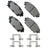 Akebono ACT1728 Disc Brake Pad Set - Front