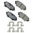 Akebono ACT1729 Disc Brake Pad Set - Rear