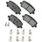 Akebono ACT1806 Disc Brake Pad Set - Rear