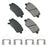 Akebono ACT1815 Disc Brake Pad Set - Front