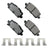 Akebono ACT1841 Disc Brake Pad Set - Rear