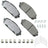 Akebono ACT1843 Disc Brake Pad Set - Front