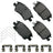 Akebono ACT1844 Disc Brake Pad Set - Front