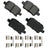 Akebono ACT1857 Disc Brake Pad Set - Rear