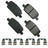 Akebono ACT1921 Disc Brake Pad Set - Rear