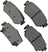 Akebono ACT1965 Disc Brake Pad Set - Rear