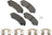 Akebono ACT2032 Disc Brake Pad Set - Rear