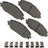 Akebono ACT2179 Disc Brake Pad Set - Front