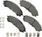 Akebono ACT2216 Disc Brake Pad Set - Front