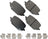 Akebono ACT2231 Disc Brake Pad Set - Rear