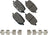 Akebono ACT2232 Disc Brake Pad Set - Rear