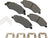 Akebono ACT2304 Disc Brake Pad Set - Front