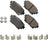 Akebono ACT2305 Disc Brake Pad Set - Rear