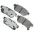 Akebono ACT374 Disc Brake Pad Set - Rear