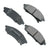 Akebono ACT376 Disc Brake Pad Set - Front