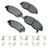 Akebono ACT465D Disc Brake Pad Set - Front