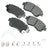 Akebono ACT476B Disc Brake Pad Set - Front