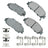 Akebono ACT503A Disc Brake Pad Set - Front