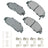 Akebono ACT503B Disc Brake Pad Set - Front