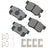 Akebono ACT536B Disc Brake Pad Set - Rear