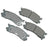 Akebono ACT553 Disc Brake Pad Set - Rear