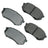 Akebono ACT589 Disc Brake Pad Set - Front