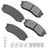 Akebono ACT606A Disc Brake Pad Set - Rear