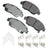 Akebono ACT621C Disc Brake Pad Set - Front